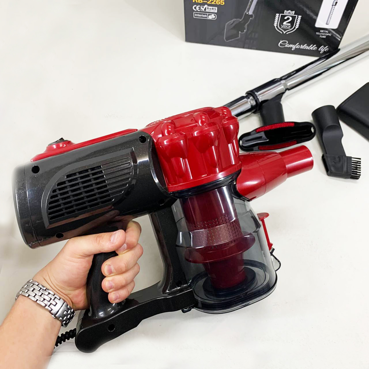 Ручной вакуумный пылесос Rainberg RB-2265 2500 Вт для сухой уборки