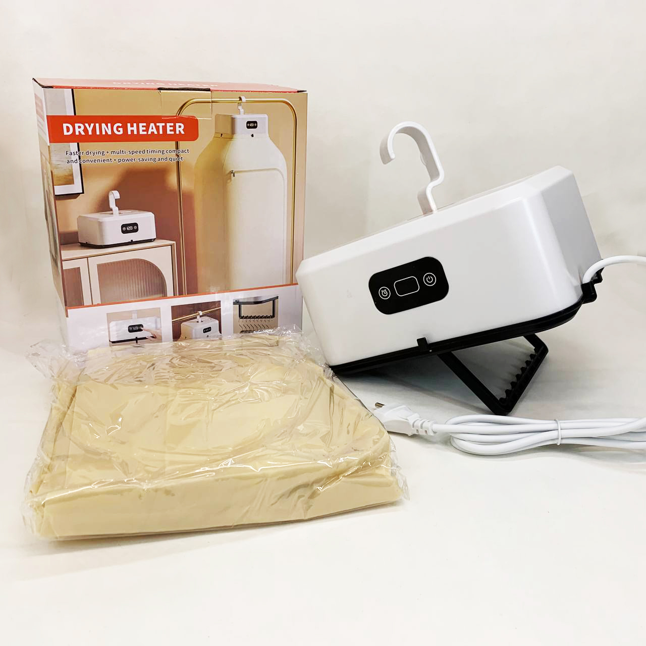 Сушилка электрическая, для одежды подвесная складная с таймером и чехлом