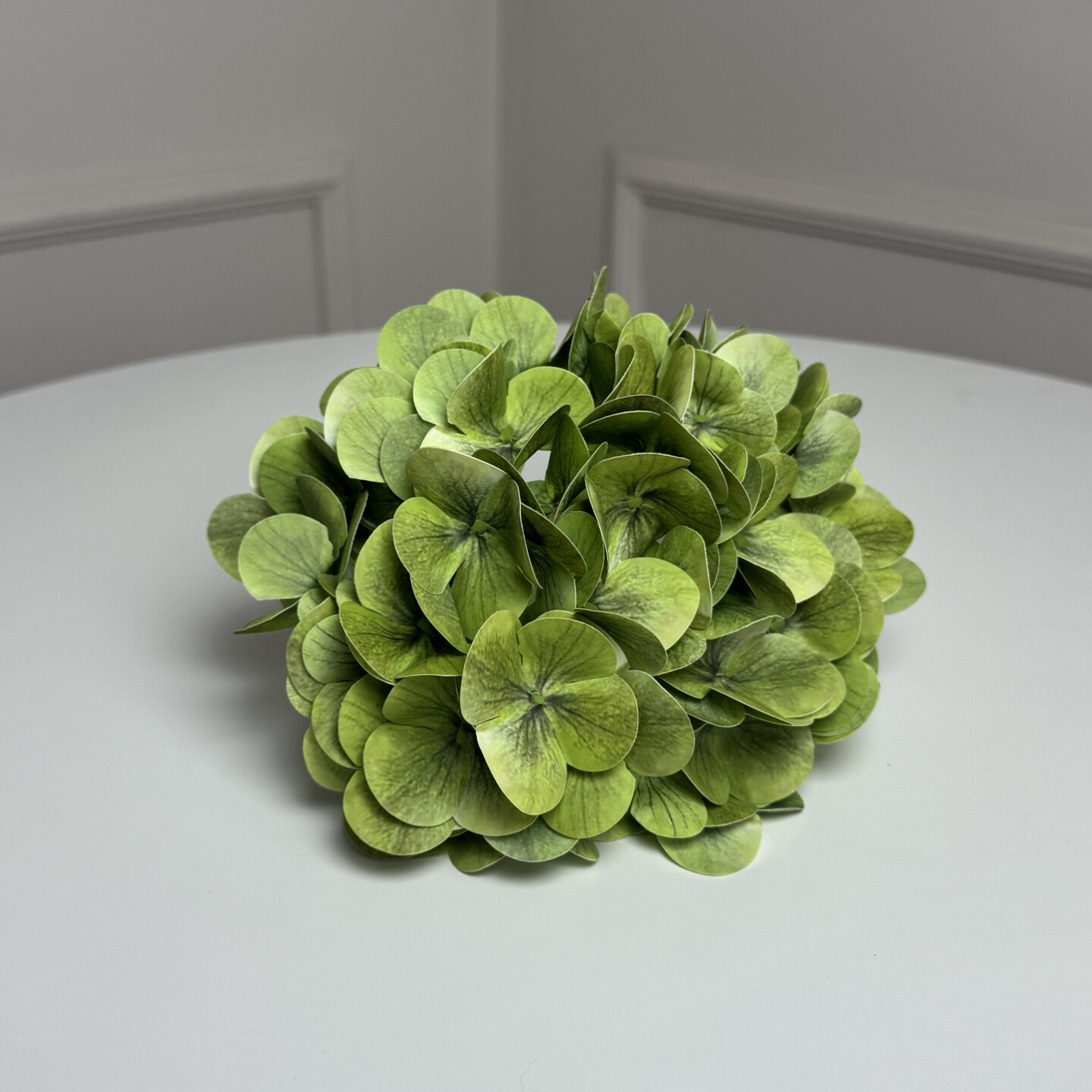 Гортензия латексная искусственная h=70см. d=17 cm 1шт. Цвет: салатовый