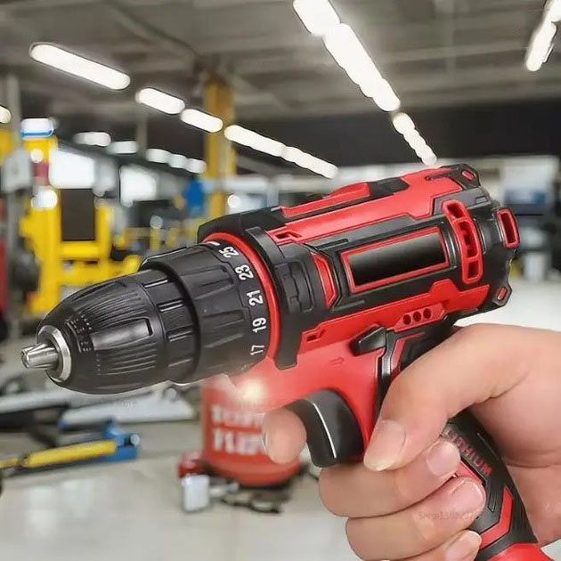 Аккумуляторный шуруповерт с насадками KRAFFTEC 24V