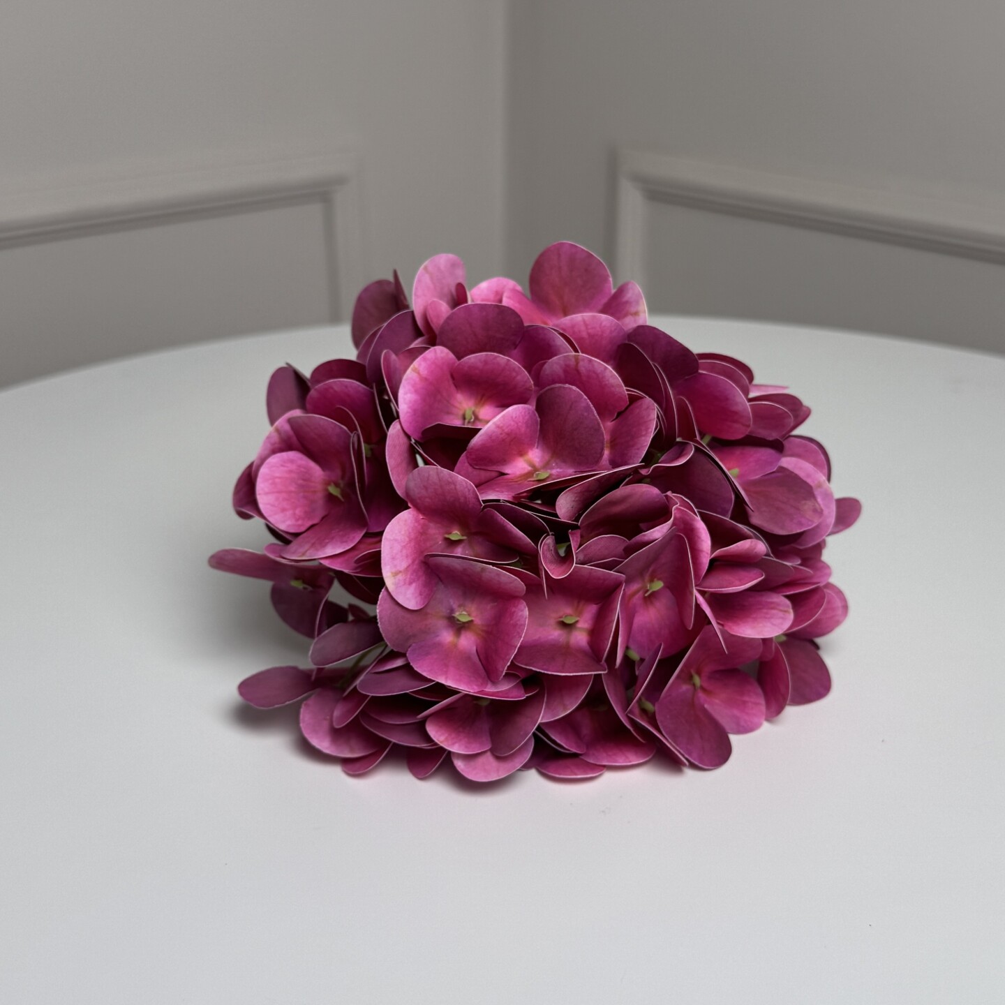 Гортензия латексная искусственная h=70см. d=17 cm 1шт. Цвет: фуксия