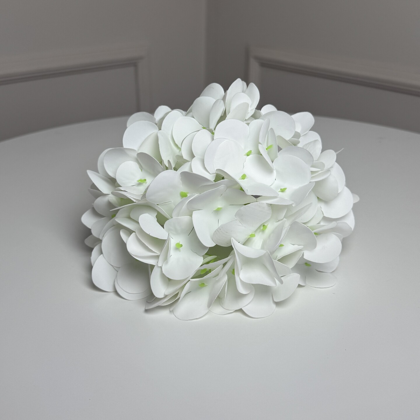 Гортензия латексная искусственная h=70см. d=17 cm 1шт. Цвет: белый