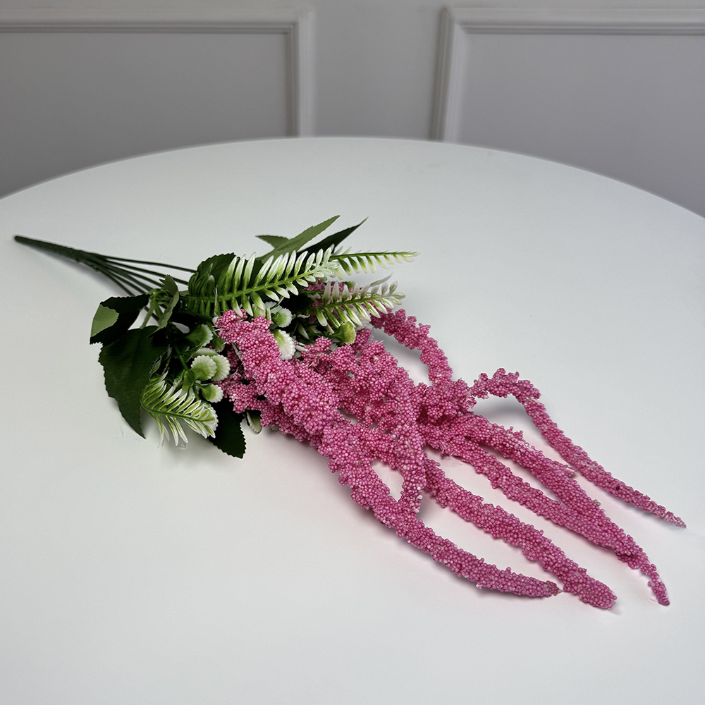 Ветка амаранта искусственная 5шт/уп. Цвет: фуксия