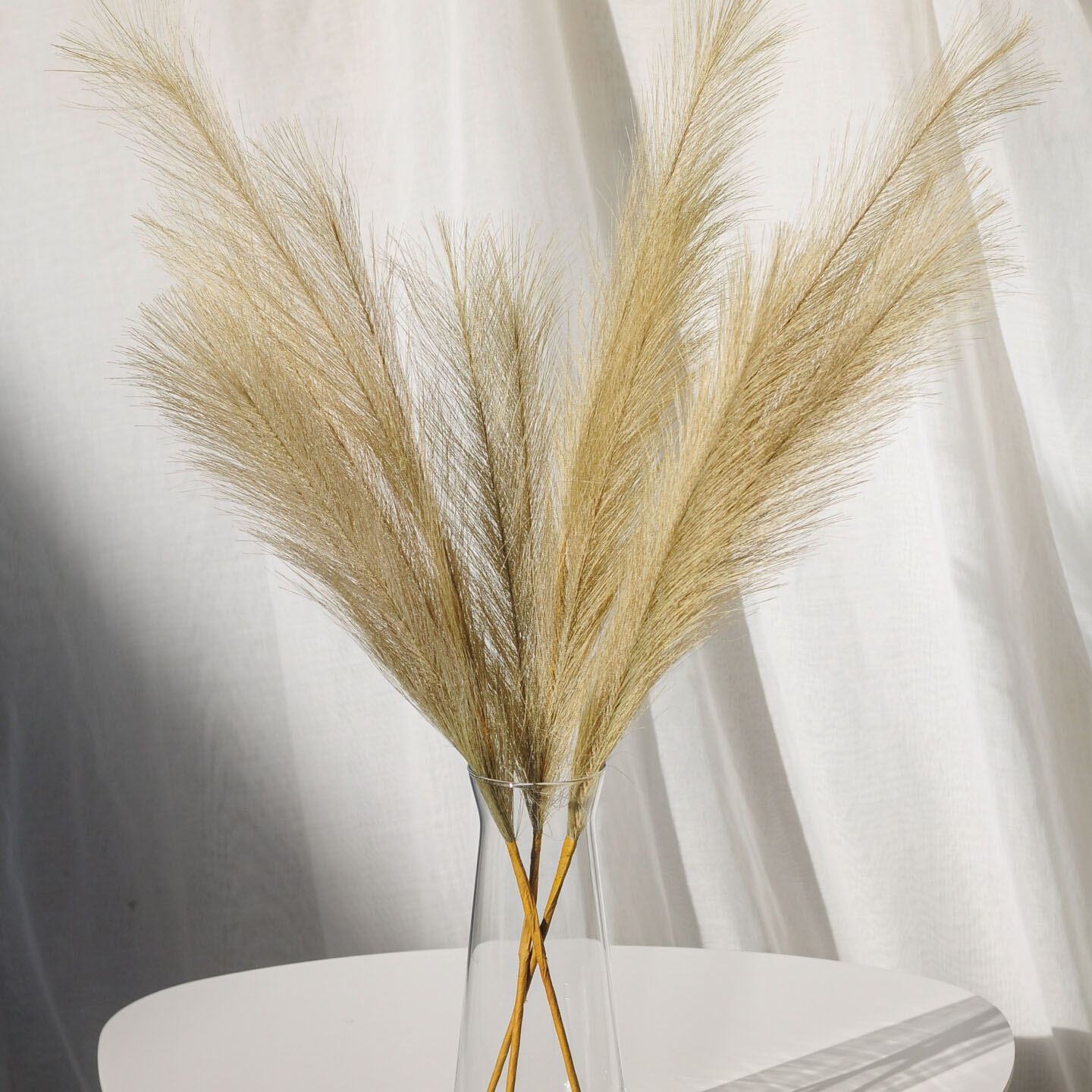 Пампас искусственный 75см 5шт/уп. Цвет: бежевый