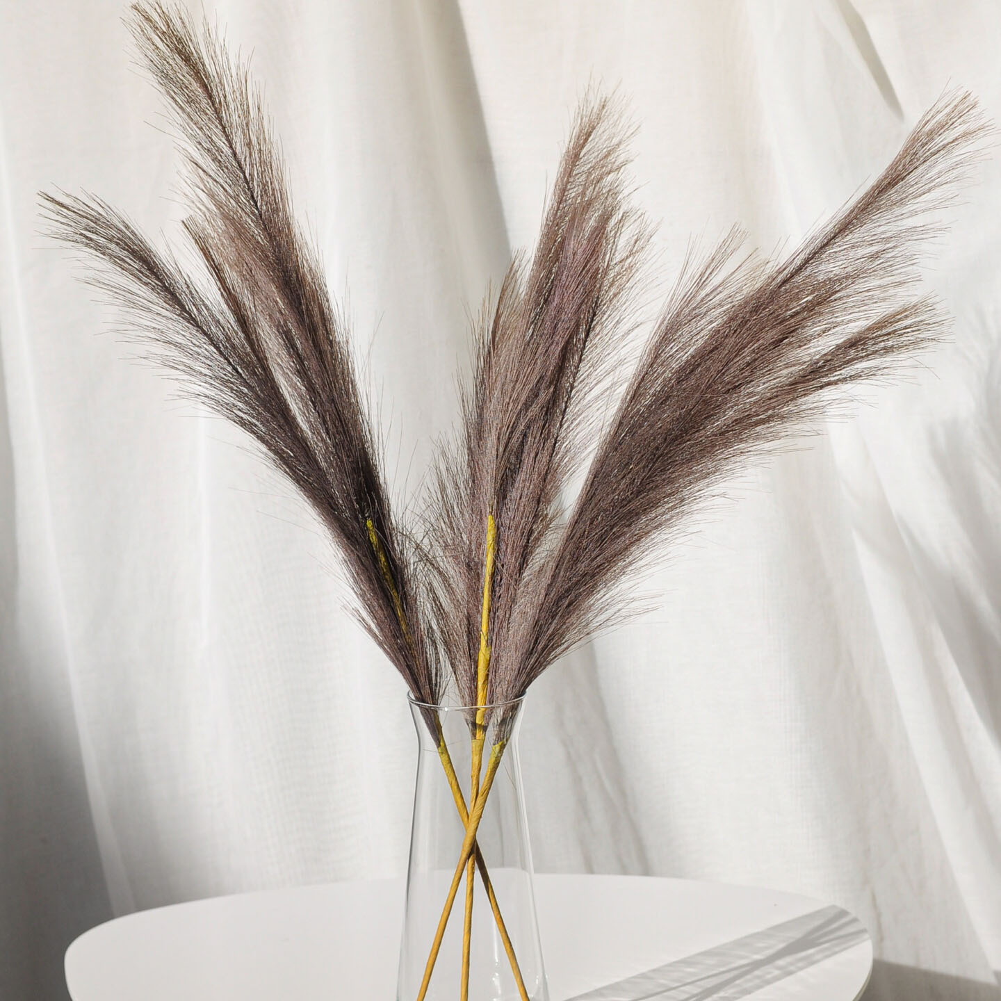 Пампас искусственный 75см 5шт/уп. Цвет: какао