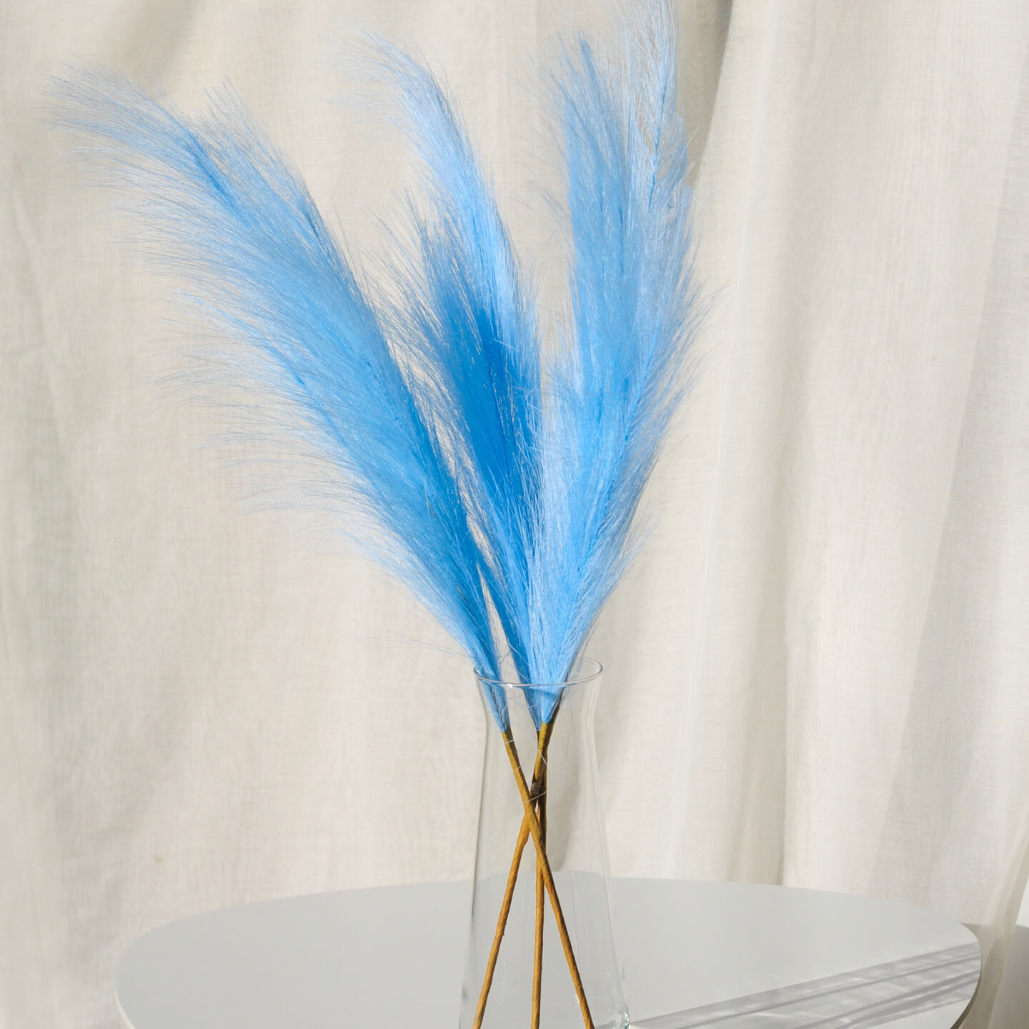 Пампас искусственный 75см 5шт/уп. Цвет: голубий