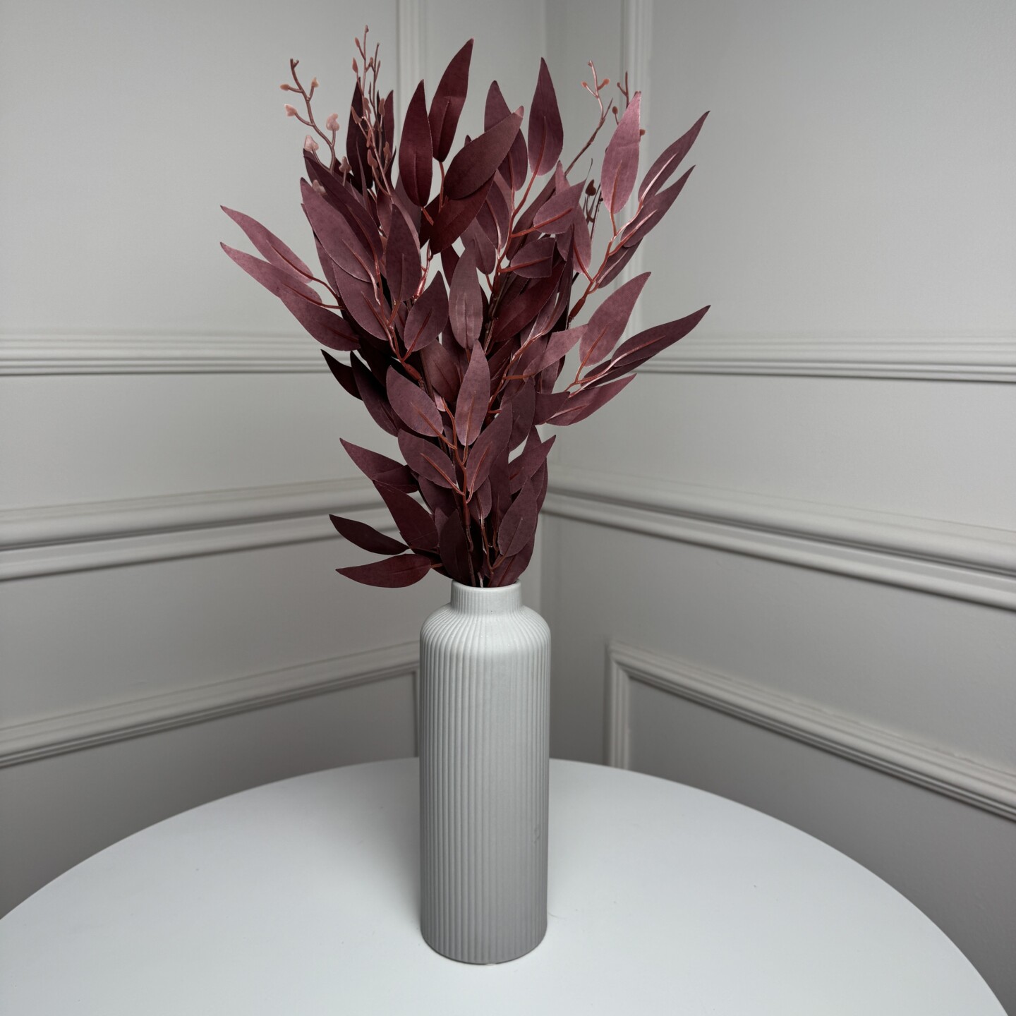 Рускус букет искусственный, В-55 см 5шт/уп. Цвет: бордовый