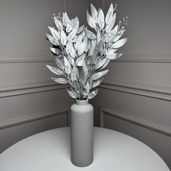 Рускус букет искусственный, В-55 см 5шт/уп. Цвет: серебряный