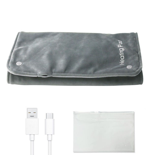 Универсальная электрогрелка от USB 30х50 см электрический термоковрик с подогревом для рук, ног и шеи