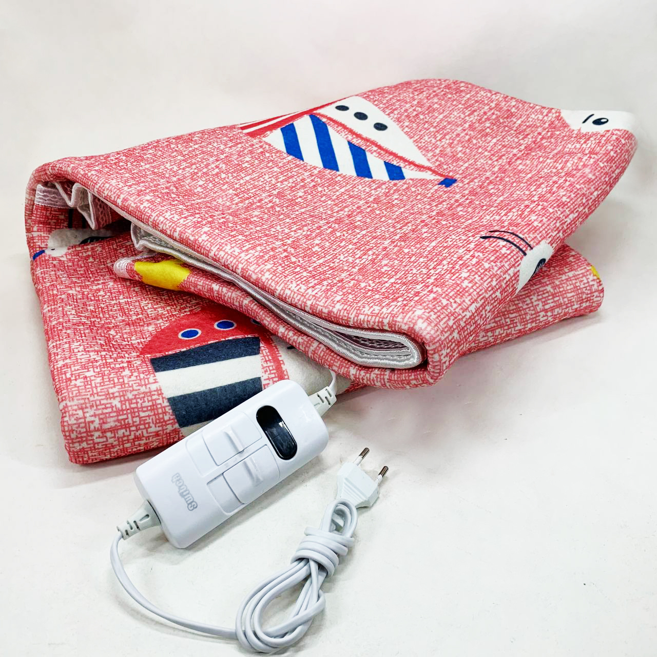 Электропростынь электрическая простынь с подогревом Electric Blanket 180х150см красный