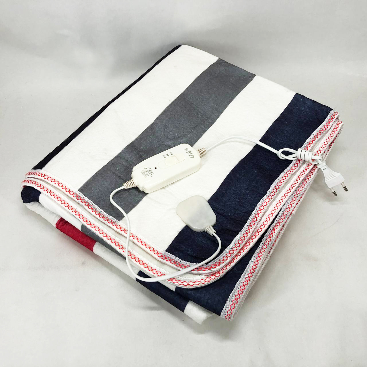 Электропростынь 150х120 см теплая электро простыня одеяло с подогревом полоска