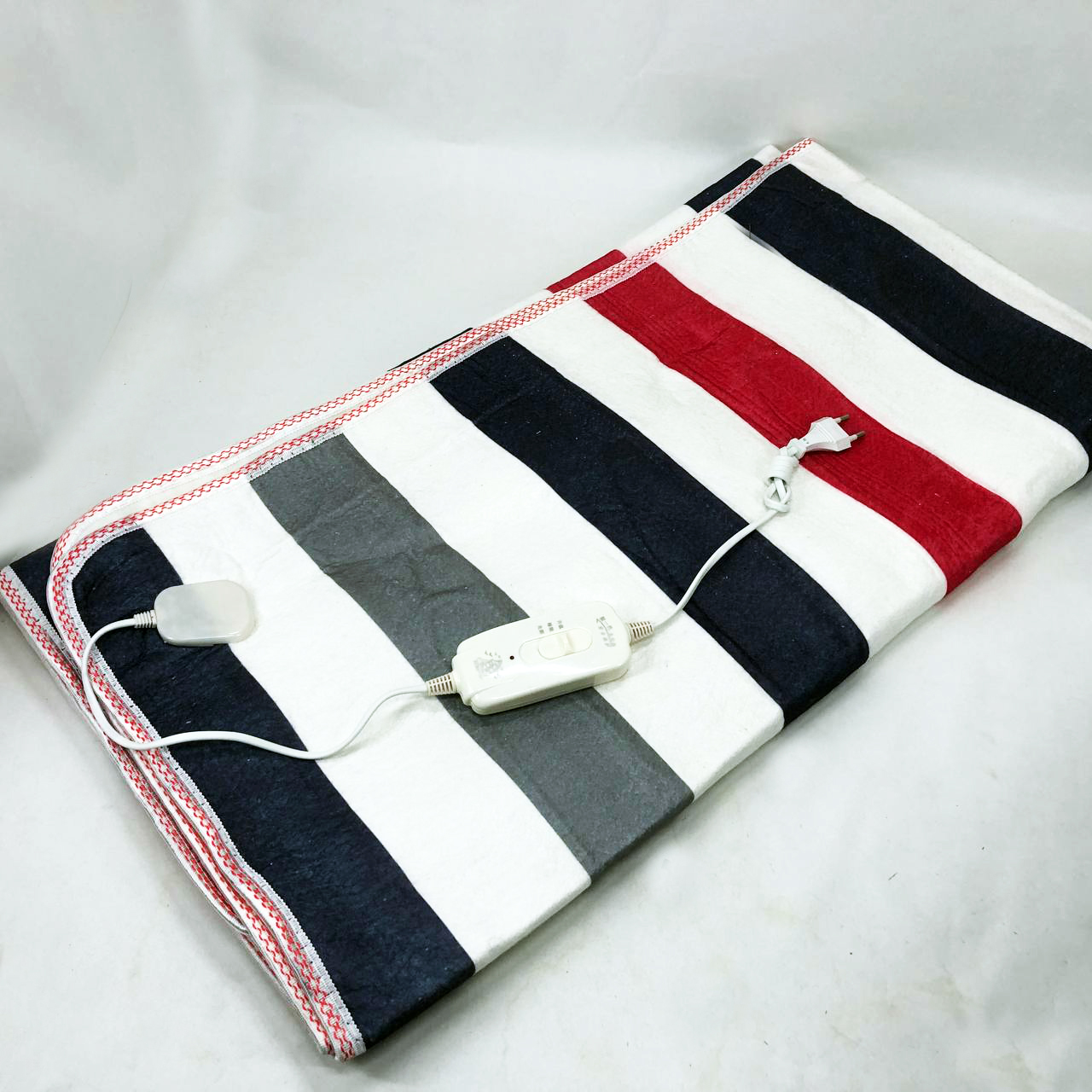 Электропростынь 150х120 см теплая электро простыня одеяло с подогревом полоска