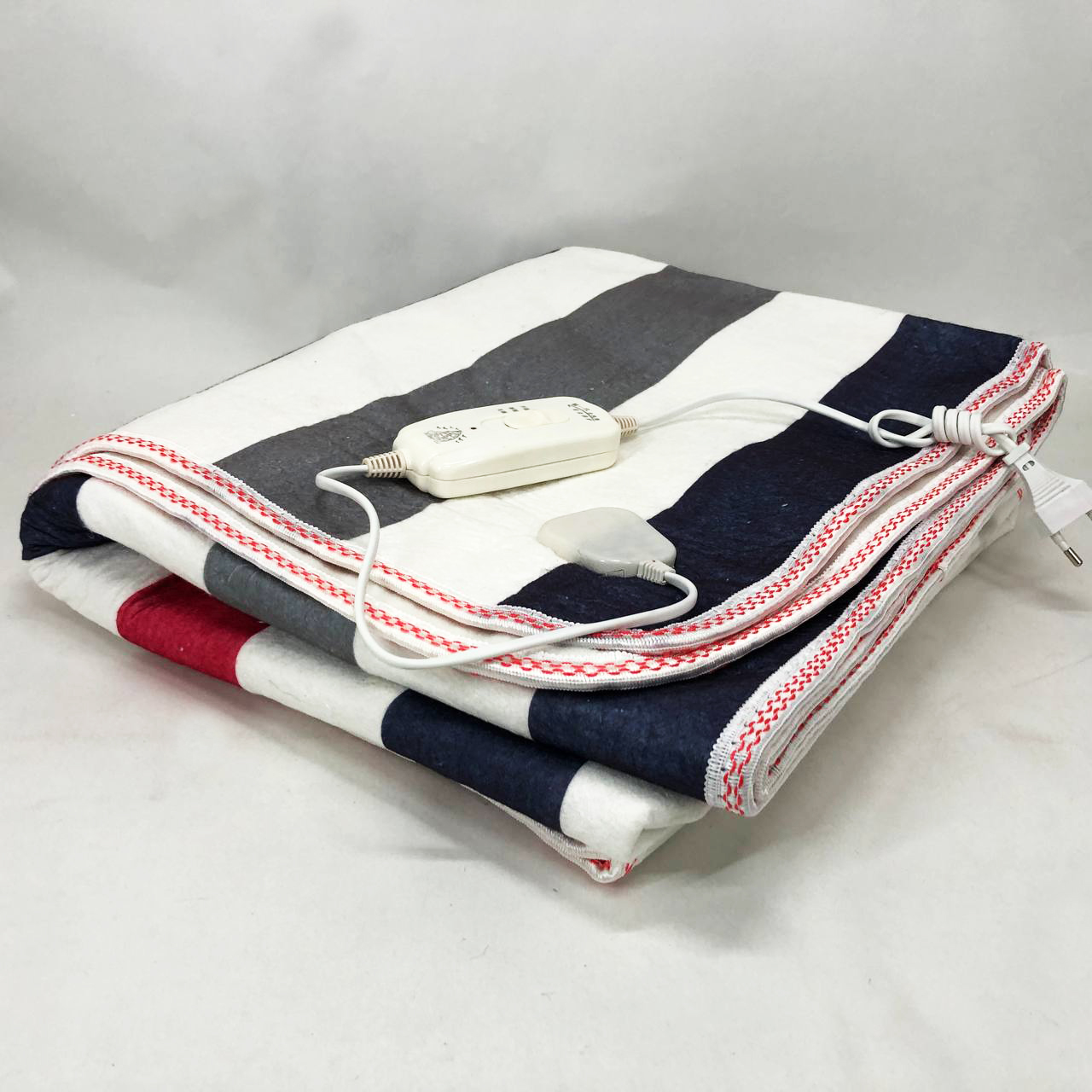 Электропростынь 150х120 см теплая электро простыня одеяло с подогревом полоска