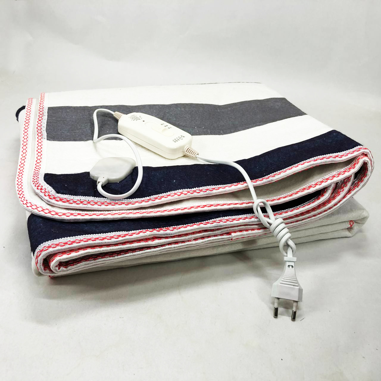 Электропростынь 150х120 см теплая электро простыня одеяло с подогревом полоска