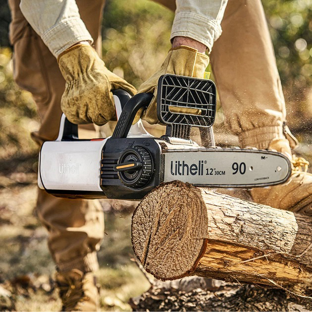 Аккумуляторная цепная пила Litheli питание от павербанка УМБ Litheli Power Bank 10000 мАч 45Вт 2А (U20CS00-0U220)