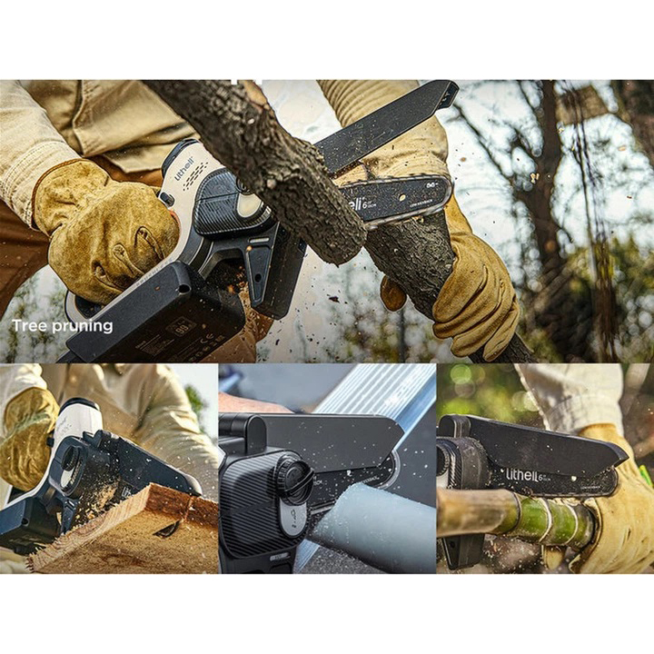 Аккумуляторная мини-пила бесщеточная Litheli от павербанка УМБ Litheli PowerBank 10000 мАч 45Вт