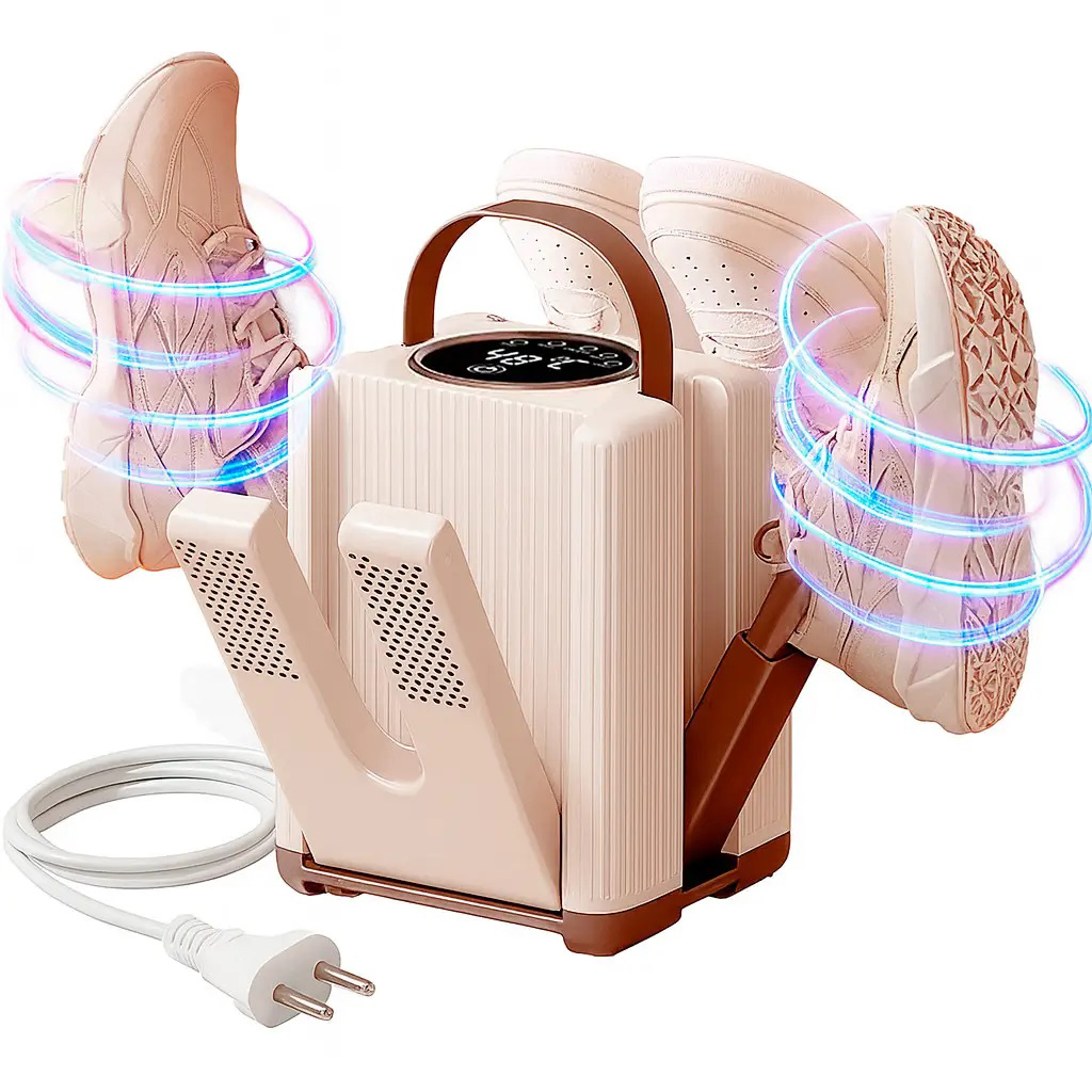 Электросушилка для обуви от сети на 3 пары / Сушилка с УФ-дезинфекцией и таймером / Сушилка обуви