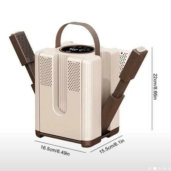 Электросушилка для обуви от сети на 3 пары / Сушилка с УФ-дезинфекцией и таймером / Сушилка обуви