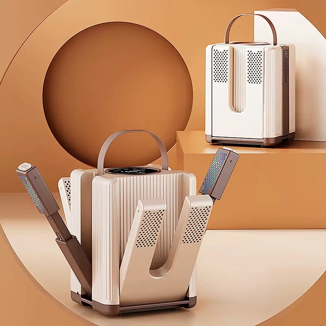 Электросушилка для обуви от сети на 3 пары / Сушилка с УФ-дезинфекцией и таймером / Сушилка обуви