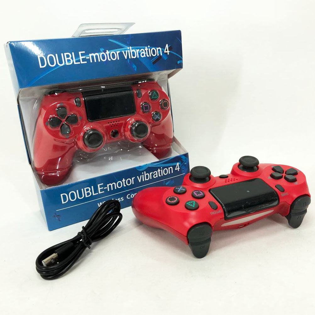 Джойстик DOUBLESHOCK для PS 4, игровой беспроводной геймпад PS4/PC аккумуляторный джойстик. Цвет: красный