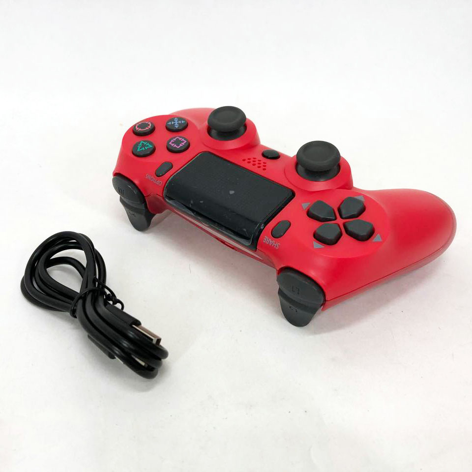 Джойстик DOUBLESHOCK для PS 4, игровой беспроводной геймпад PS4/PC аккумуляторный джойстик. Цвет: красный