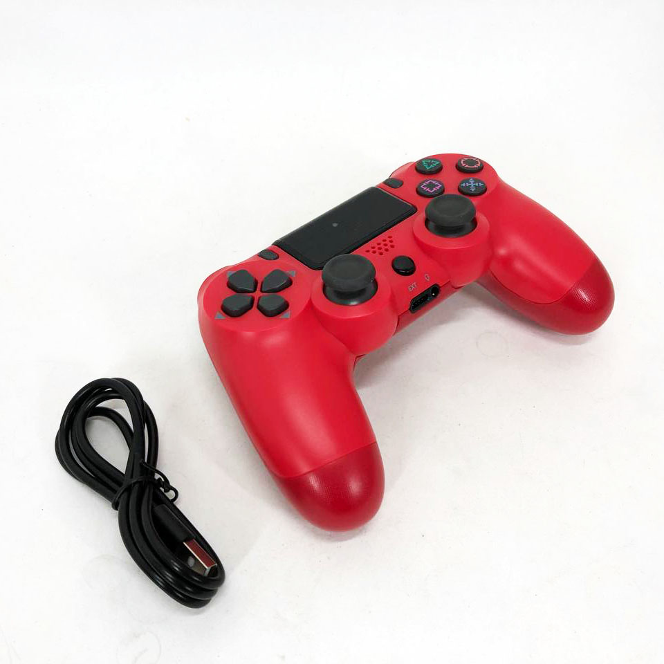Джойстик DOUBLESHOCK для PS 4, игровой беспроводной геймпад PS4/PC аккумуляторный джойстик. Цвет: красный