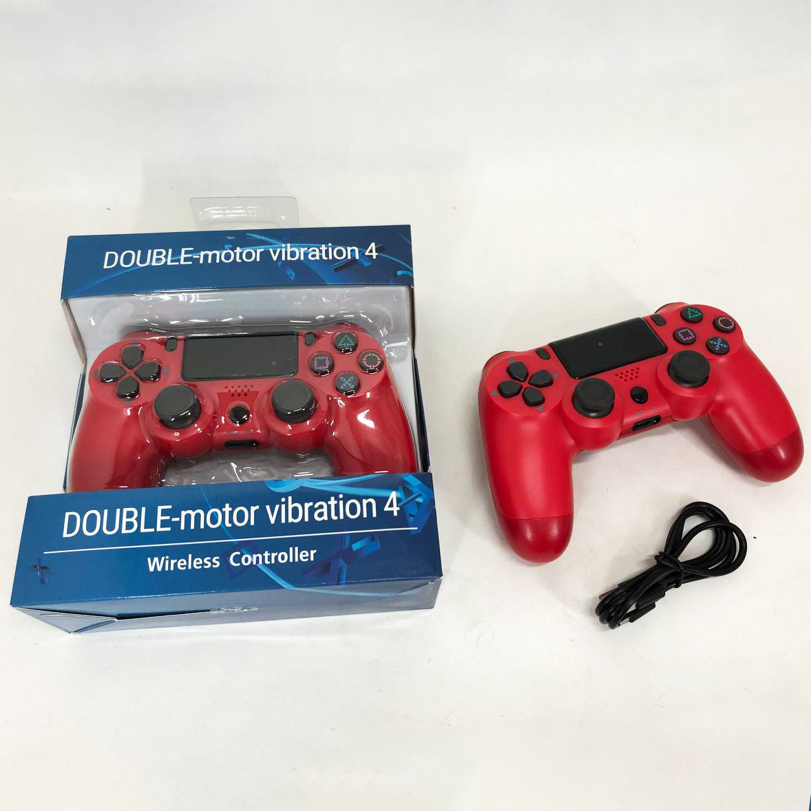 Джойстик DOUBLESHOCK для PS 4, игровой беспроводной геймпад PS4/PC аккумуляторный джойстик. Цвет: красный