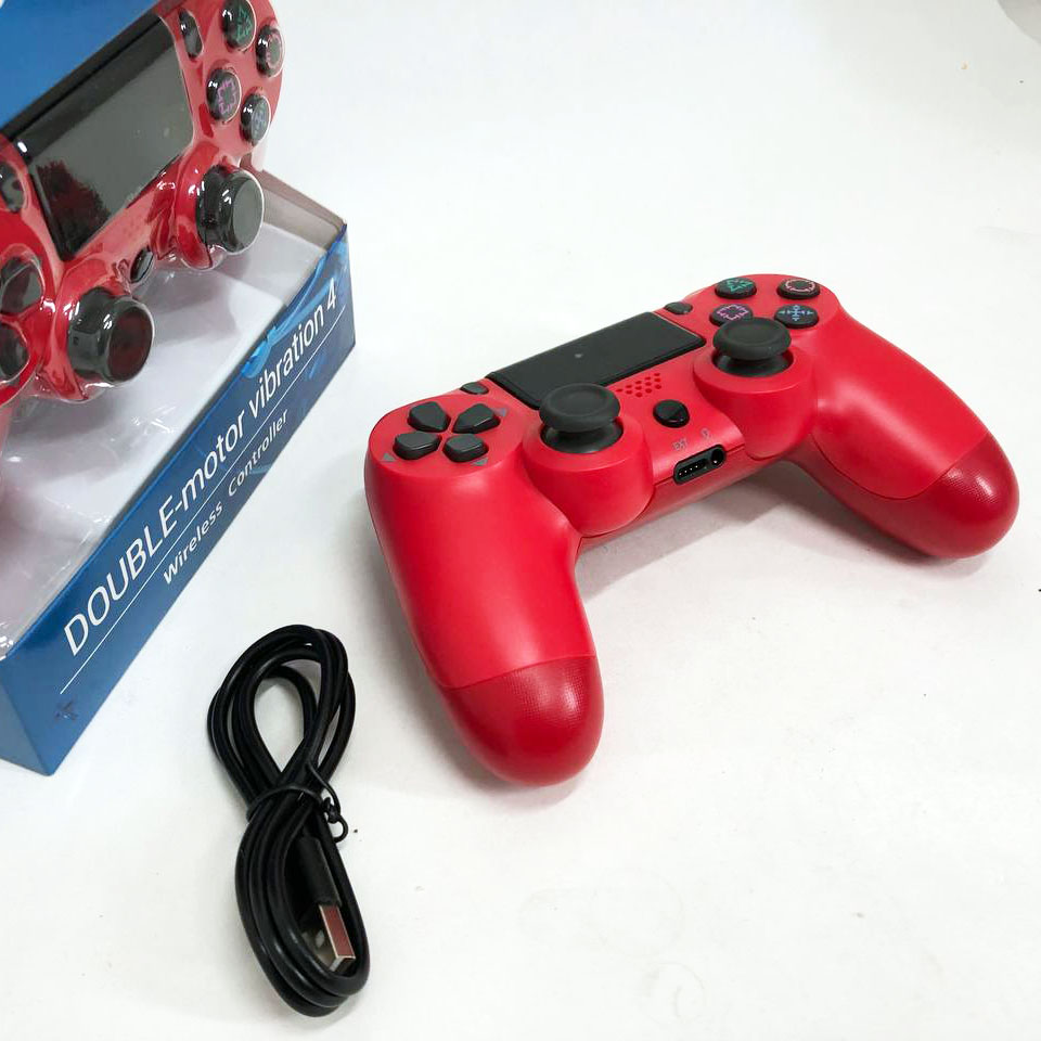 Джойстик DOUBLESHOCK для PS 4, игровой беспроводной геймпад PS4/PC аккумуляторный джойстик. Цвет: красный