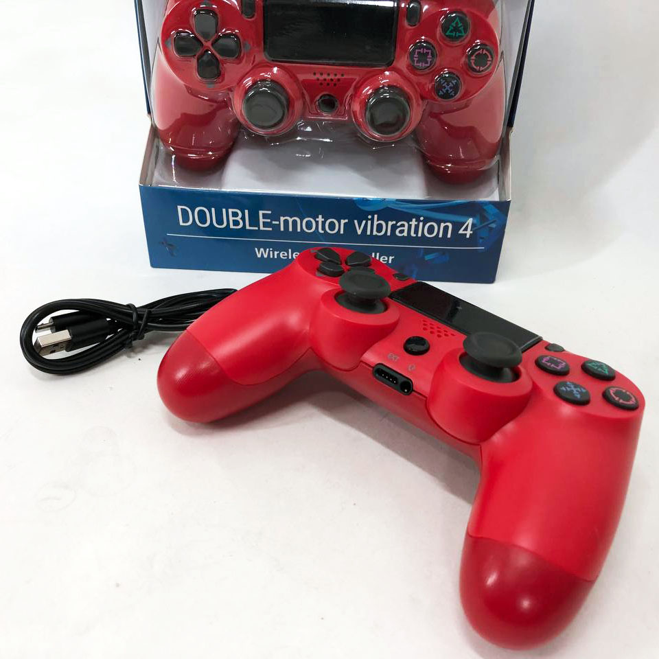 Джойстик DOUBLESHOCK для PS 4, игровой беспроводной геймпад PS4/PC аккумуляторный джойстик. Цвет: красный