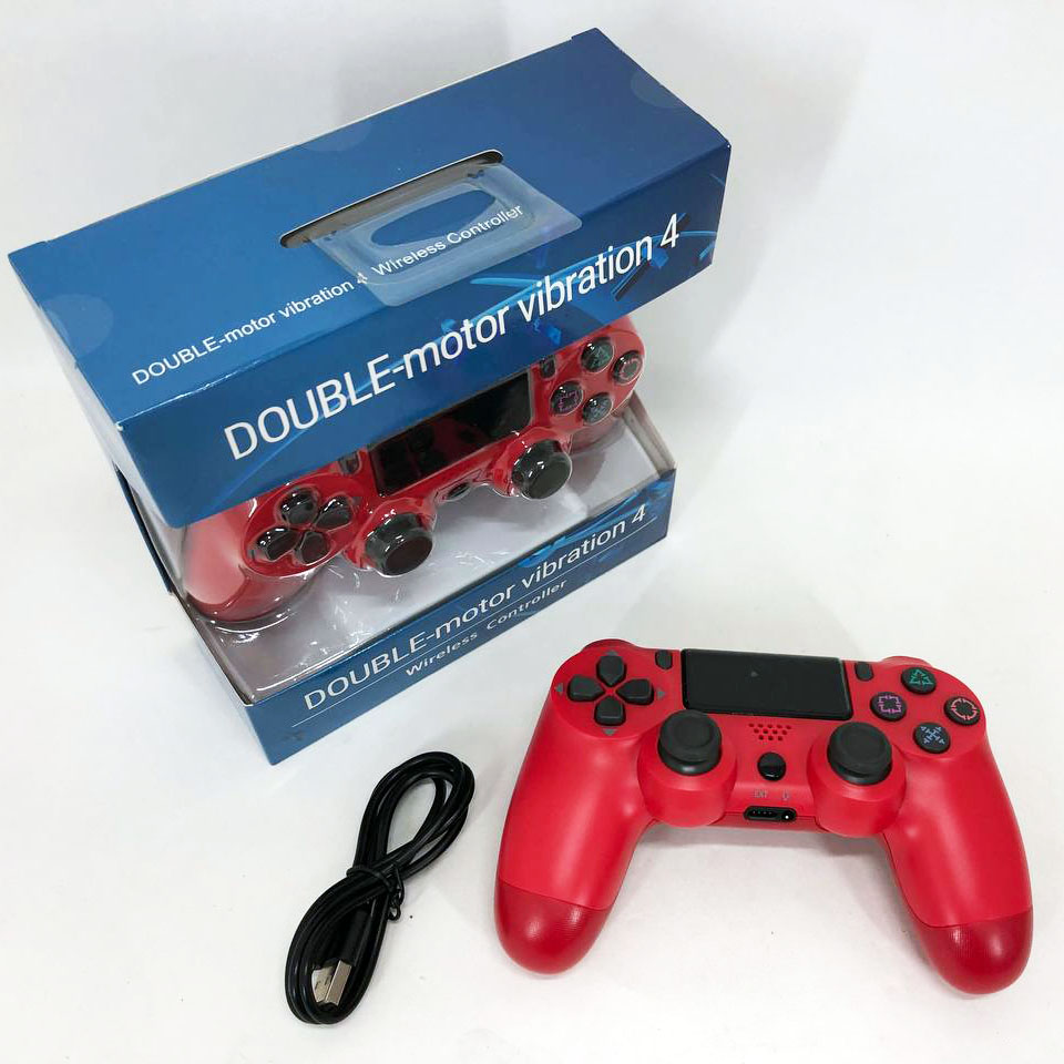 Джойстик DOUBLESHOCK для PS 4, игровой беспроводной геймпад PS4/PC аккумуляторный джойстик. Цвет: красный