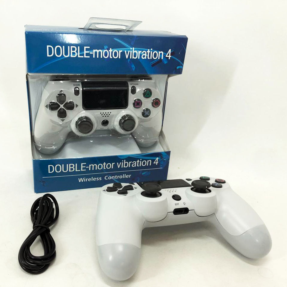Джойстик DOUBLESHOCK для PS 4, игровой беспроводной геймпад PS4/PC аккумуляторный джойстик. Цвет: белый