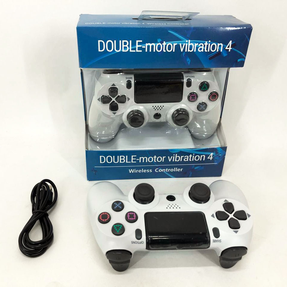 Джойстик DOUBLESHOCK для PS 4, игровой беспроводной геймпад PS4/PC аккумуляторный джойстик. Цвет: белый