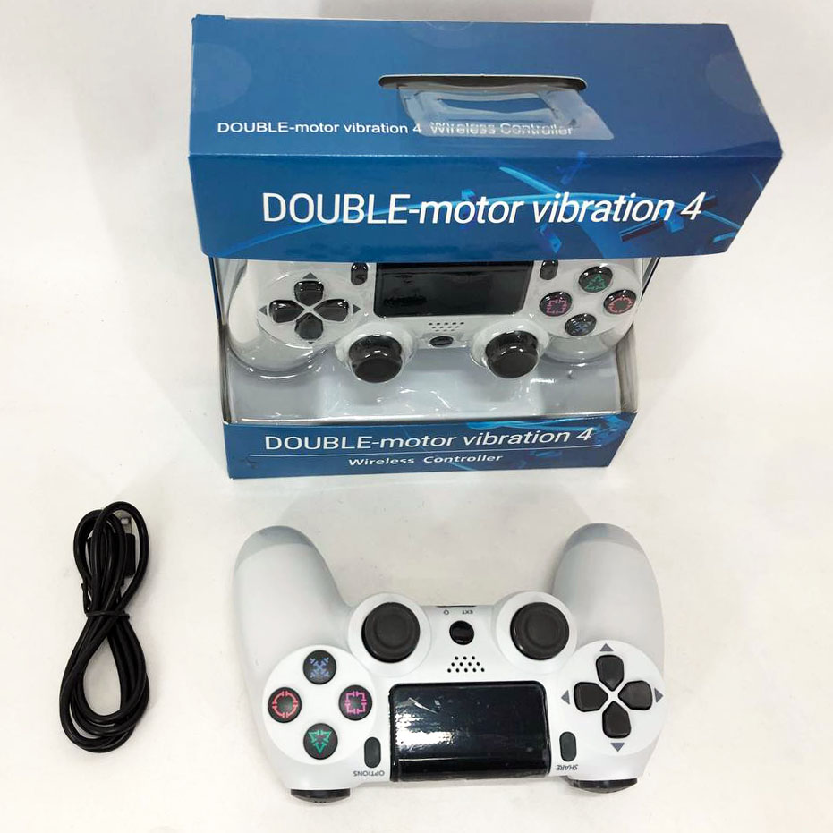 Джойстик DOUBLESHOCK для PS 4, игровой беспроводной геймпад PS4/PC аккумуляторный джойстик. Цвет: белый