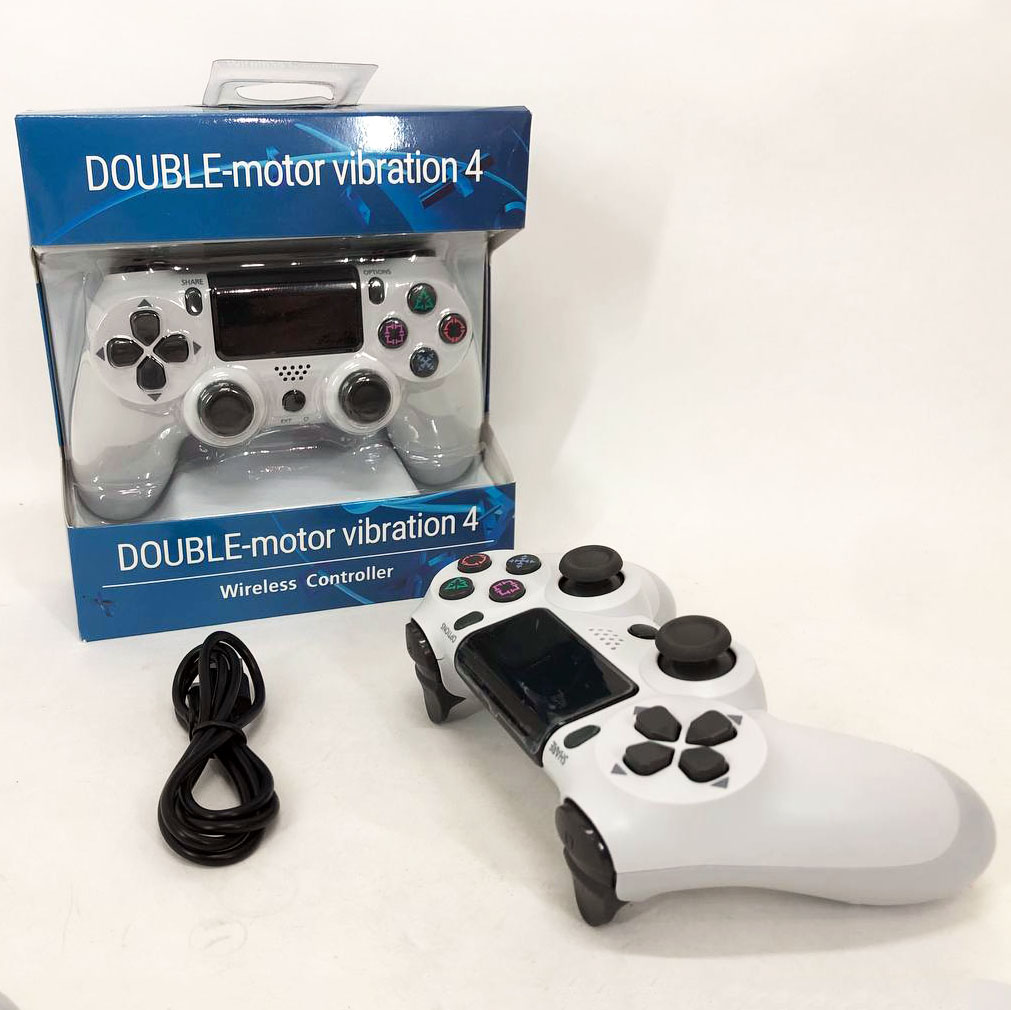 Джойстик DOUBLESHOCK для PS 4, игровой беспроводной геймпад PS4/PC аккумуляторный джойстик. Цвет: белый