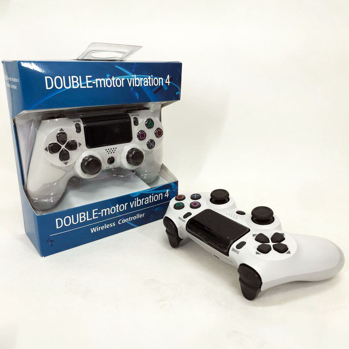 Джойстик DOUBLESHOCK для PS 4, игровой беспроводной геймпад PS4/PC аккумуляторный джойстик. Цвет: белый