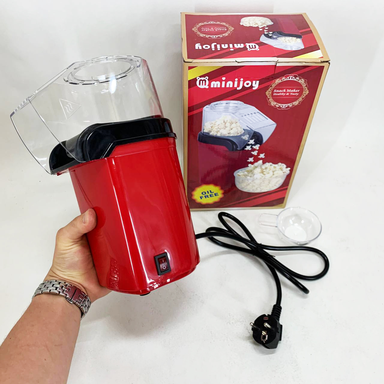 Аппарат для приготовления попкорна в домашних условиях. Попкорница. Relia Popcorn Maker