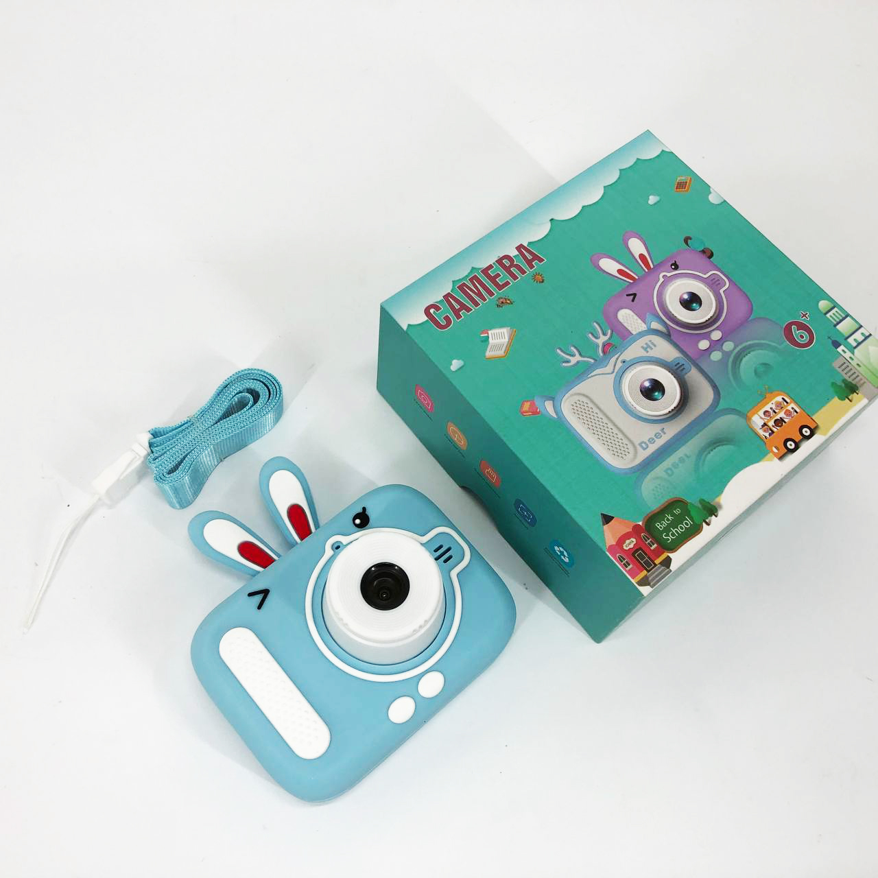 Детский цифровой фотоаппарат X900 Rabbit. Цвет: голубой