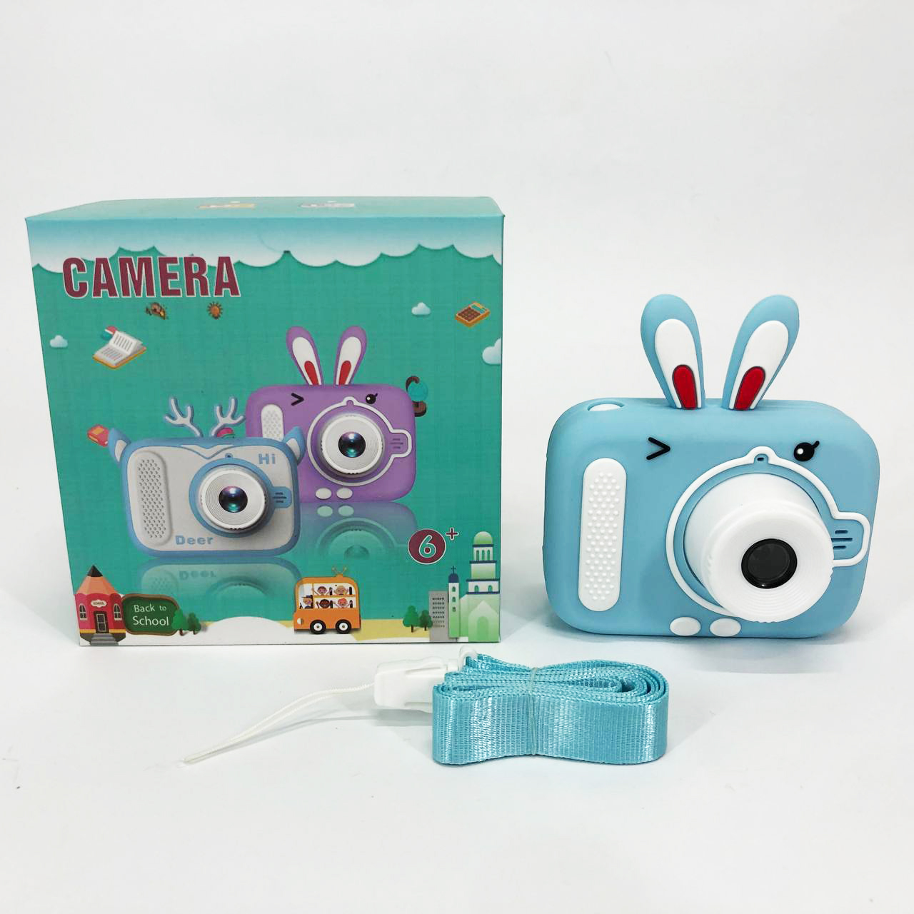 Детский цифровой фотоаппарат X900 Rabbit. Цвет: голубой
