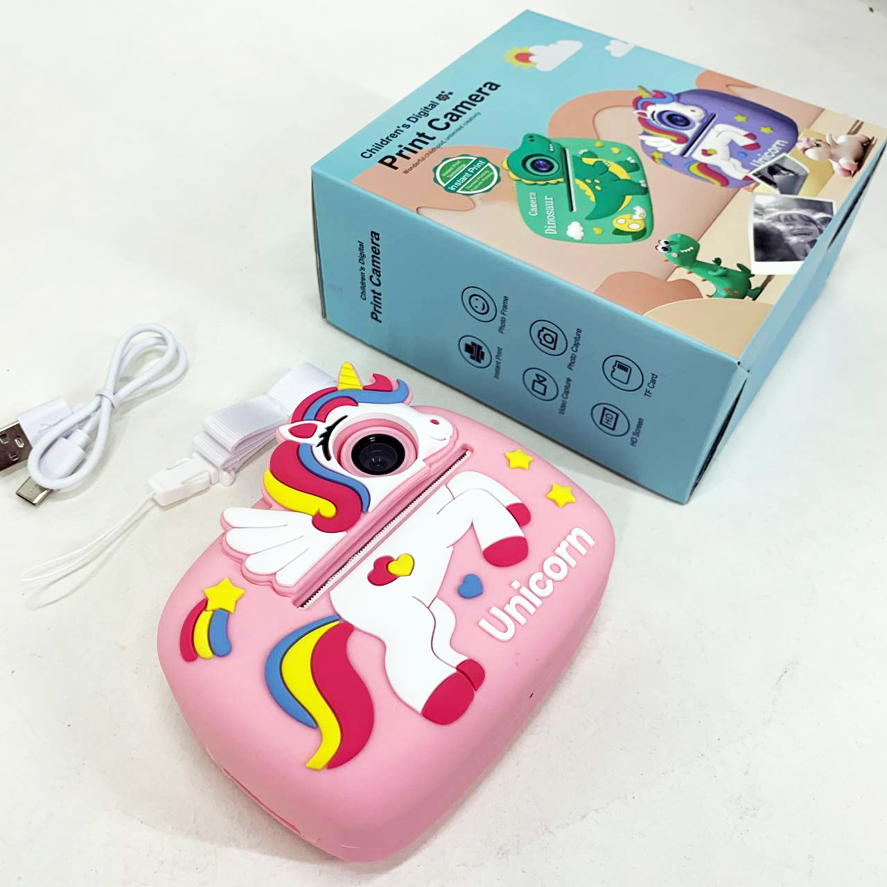 Детский фотоаппарат мгновенной печати D1-A Pink