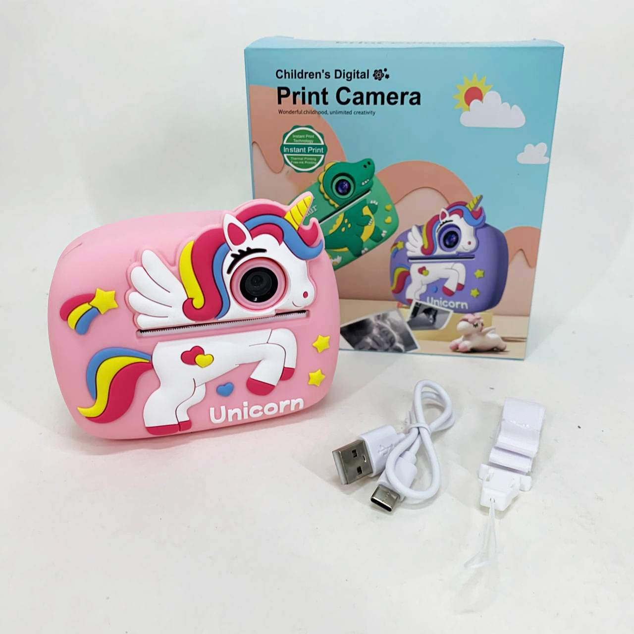 Детский фотоаппарат мгновенной печати D1-A Pink