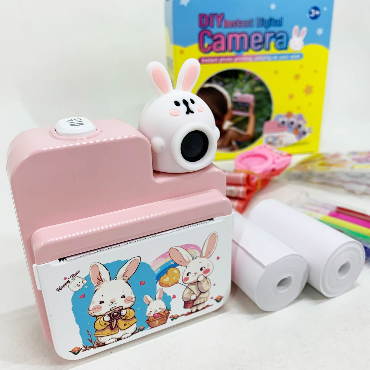 Детский фотоаппарат мгновенной печати JD30 PINK