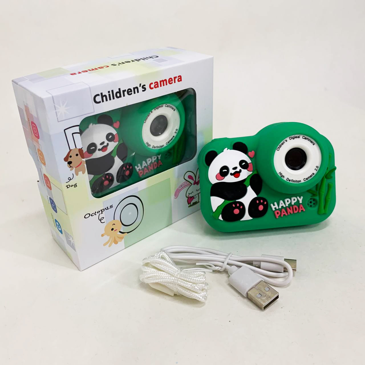 Детский фотоаппарат Панда Green