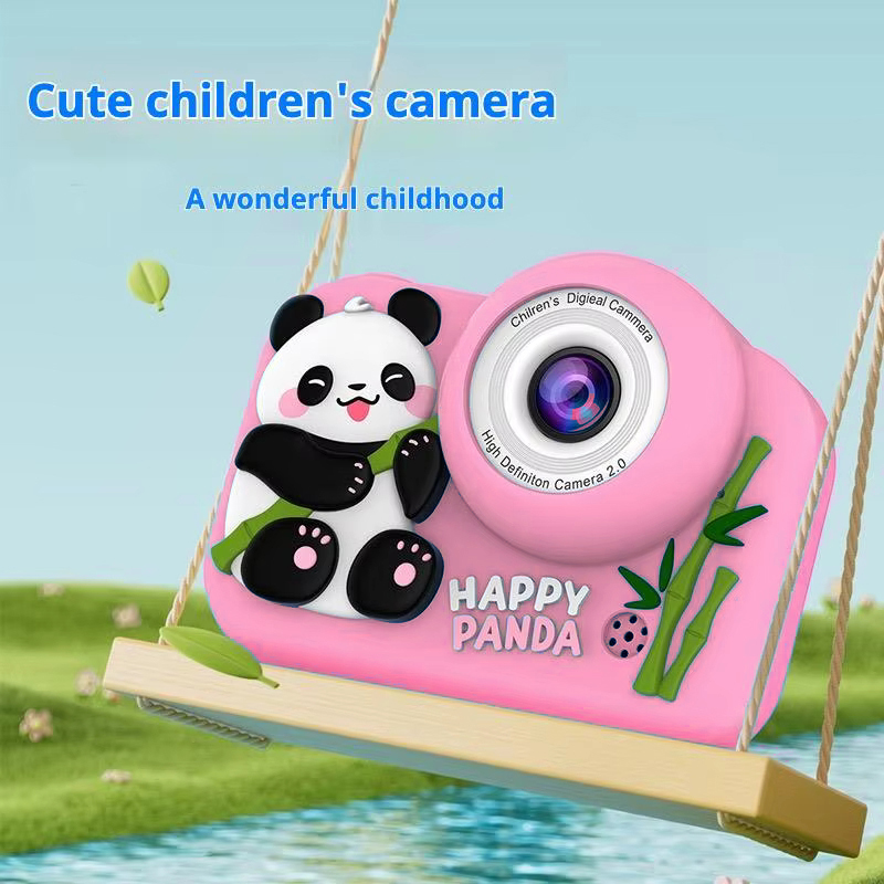Детский фотоаппарат Панда Pink