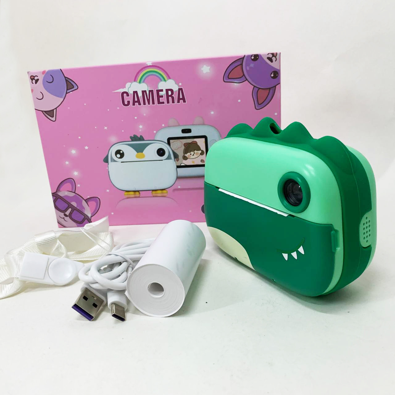 Детский фотоаппарат с термопечатью M05 GREEN