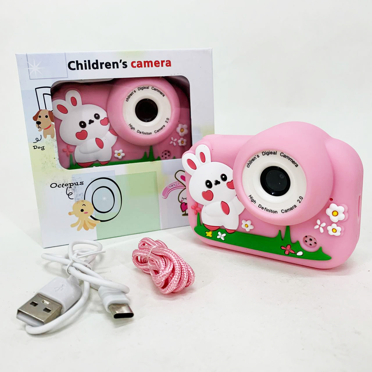 Детский фотоаппарат M03 PINK RABBIT