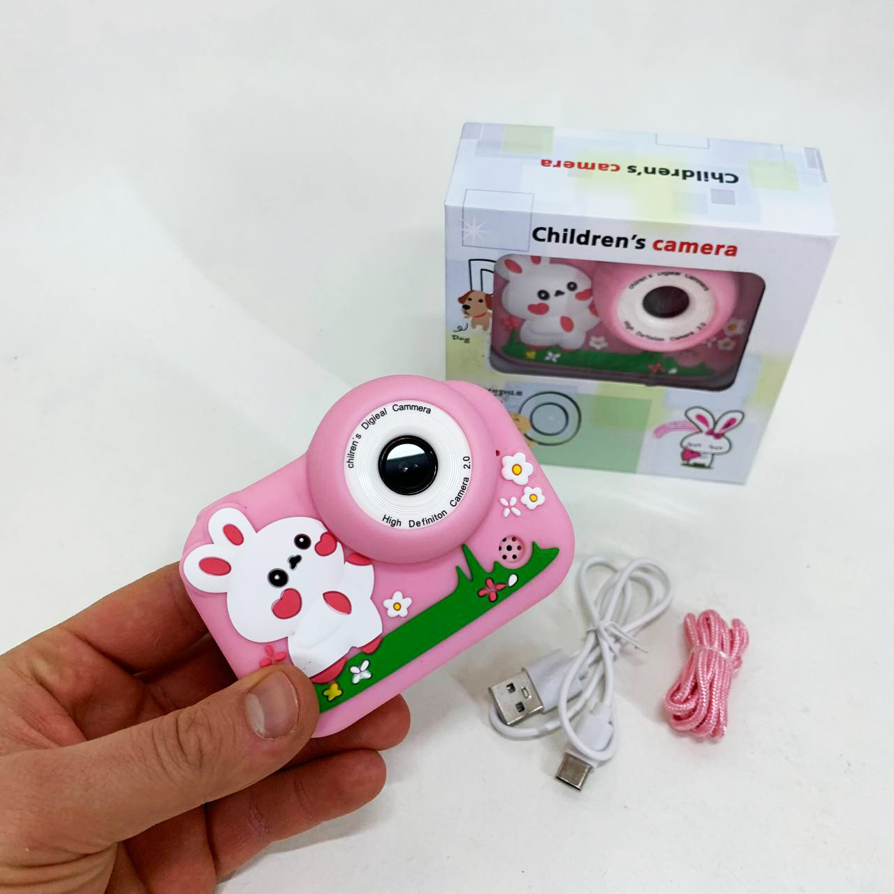 Детский фотоаппарат M03 PINK RABBIT