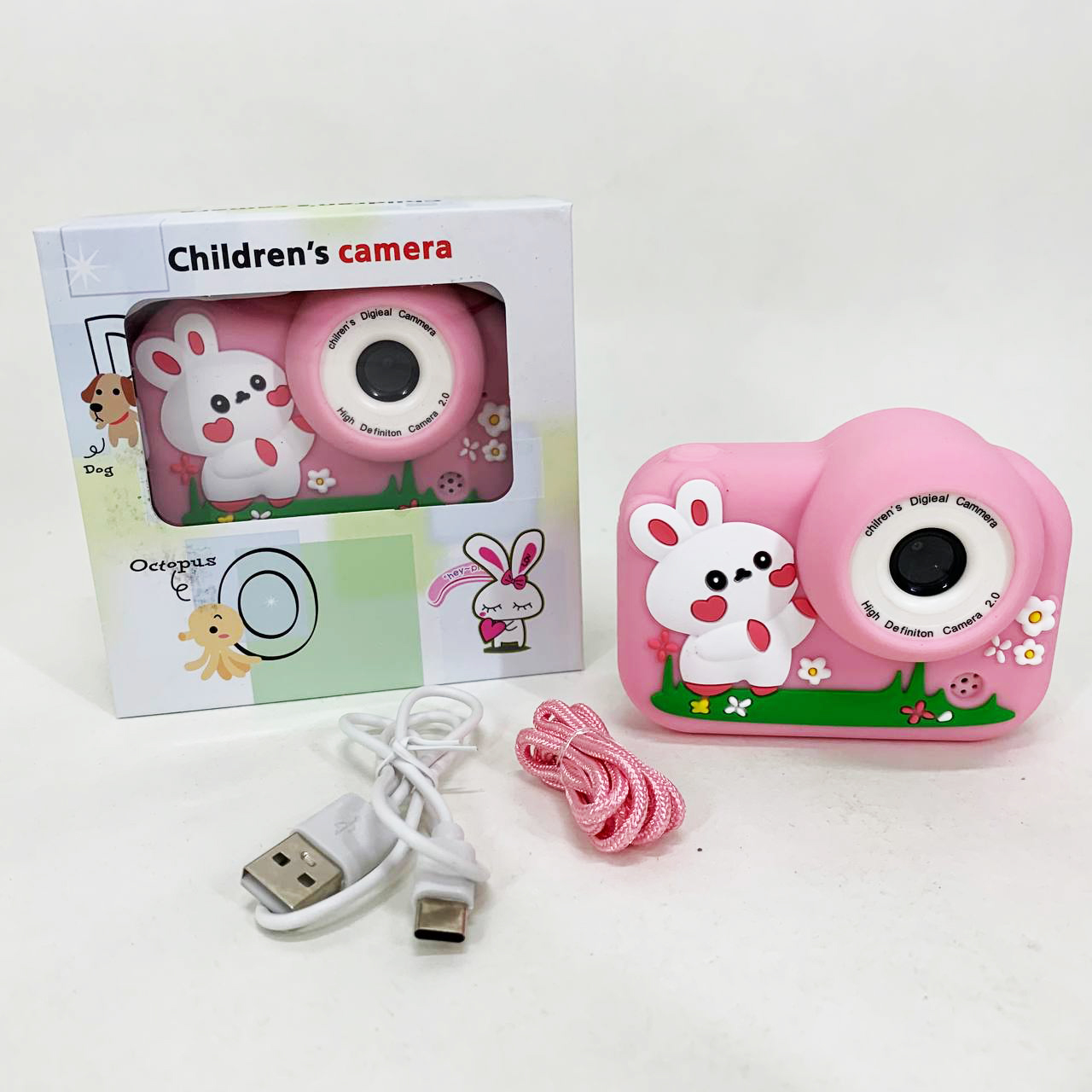 Детский фотоаппарат M03 PINK RABBIT