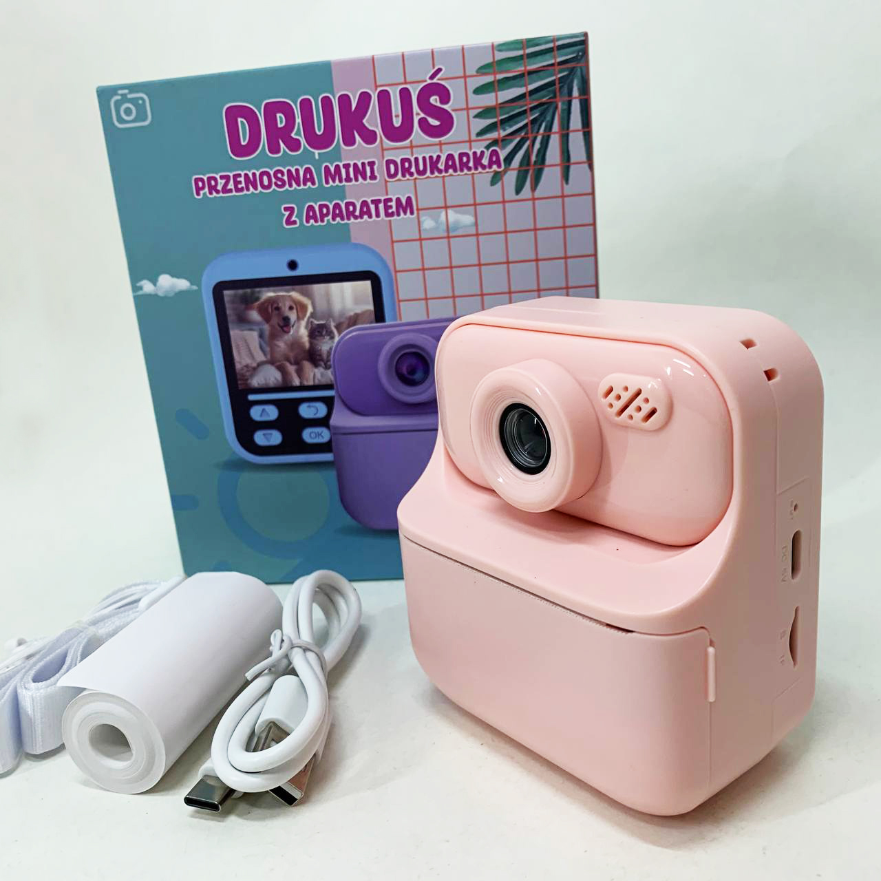 Детский фотоаппарат мгновенной печати S1 Pink