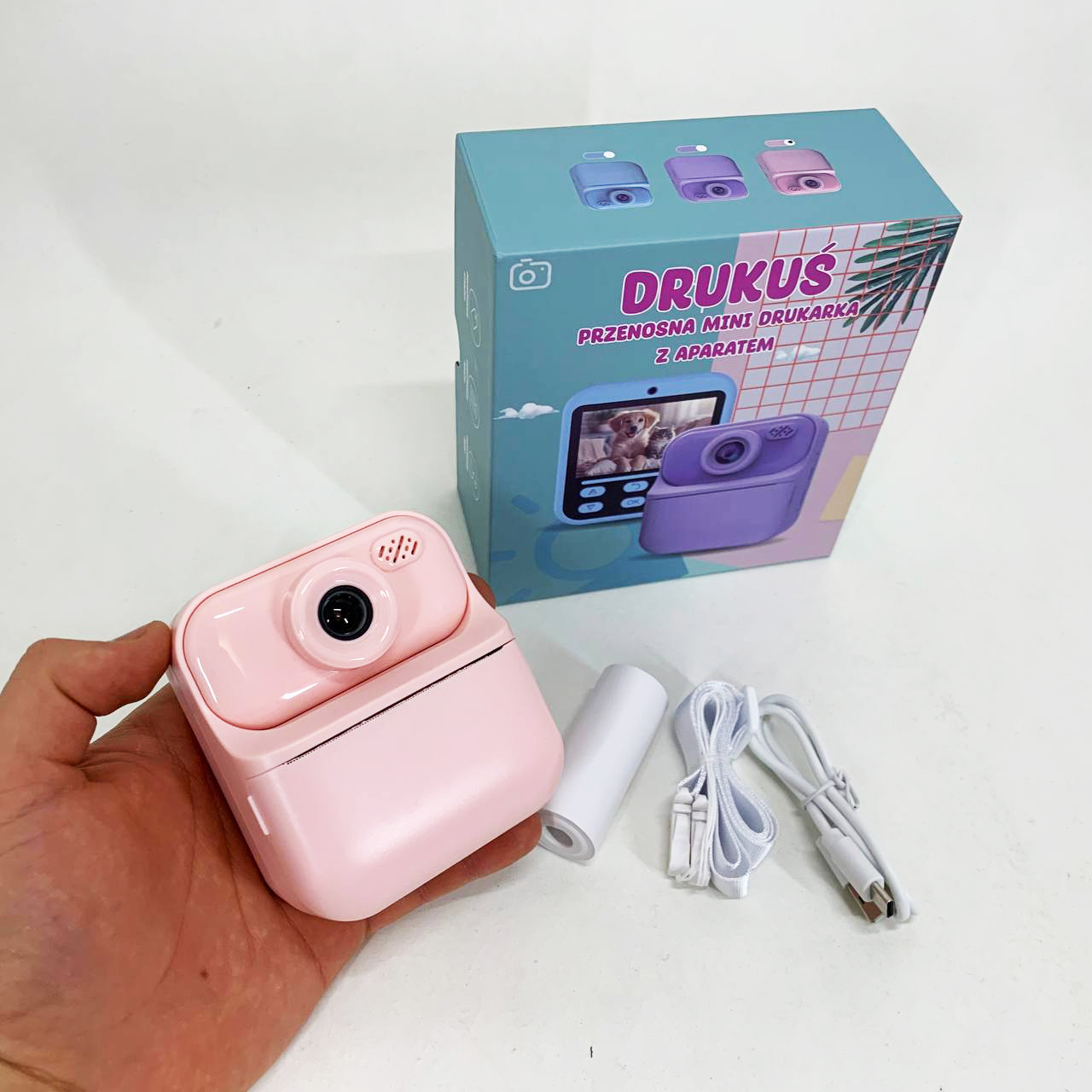 Детский фотоаппарат мгновенной печати S1 Pink