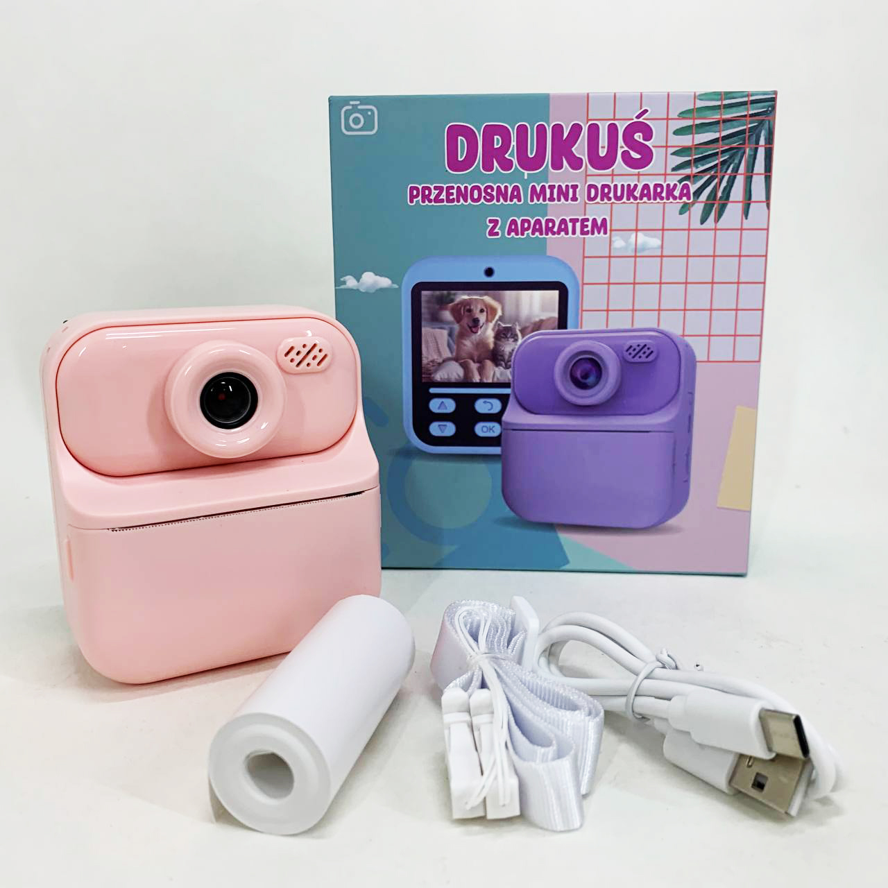 Детский фотоаппарат мгновенной печати S1 Pink